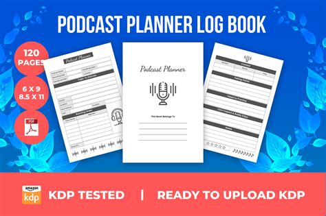 Podcast Planner Log Book Kdp Interior Graphic By Gdshafik24 Creative