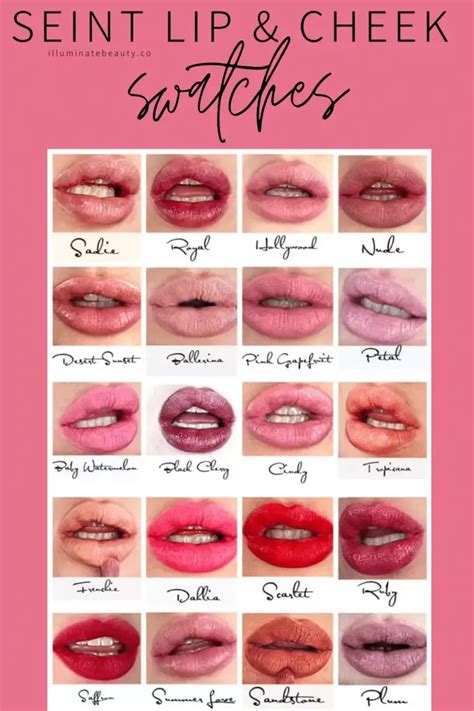 Seint Lip And Cheek Swatches Illuminate Beauty How To Line Lips