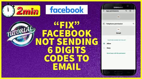 How To Fix Facebook Not Sending Digit Codes To Email Youtube