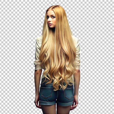 Girl With Long Blonde Hair Premium AI Generated PSD