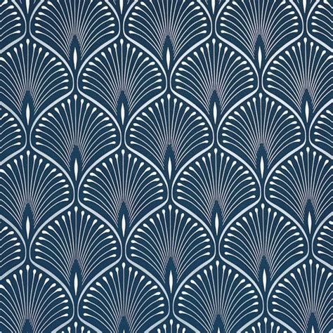 Layla Art Deco Wallpaper Navy Blue Grandeco Gv3103 Art Deco Wallpaper Art Deco Pattern Art Deco