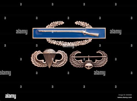 Army Combat Infantry Badge Cib Over Airborne Wings And Air Assault