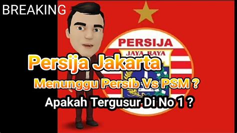 Persija Jakarta Kepuncak Klasemen BRI Liga 1 Persib PSM Siap