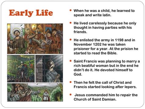 Saint Francis Of Assisi Biography Ppt