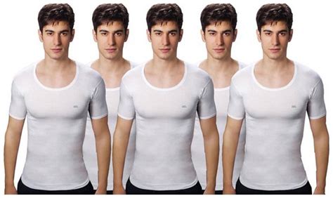 Buy Lux Venus Rns White Cotton Pack Of 5 Vest Online At Low Prices In