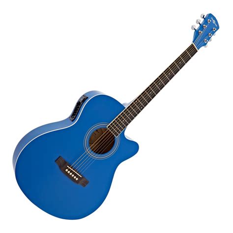 Guitarra Electroacústica con Cutaway Gear4music Azul Gear4music