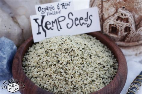 Hemp seeds *Organic and Raw* - Eternity in a Box Botanicals