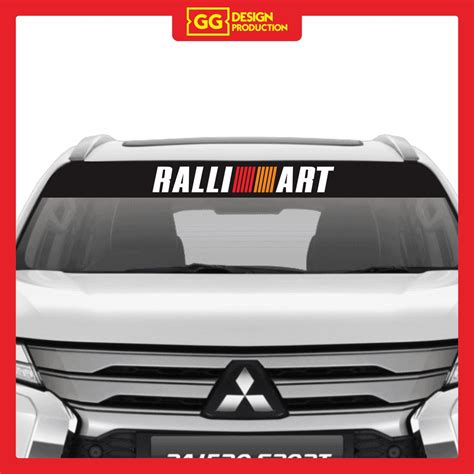 Jual Stiker Mobil Cutting Sticker Kaca Mobil RALLIART Ralliart