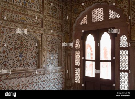 Carving On A Wall Chandra Mahal Junagarh Fort Bikaner Rajasthan