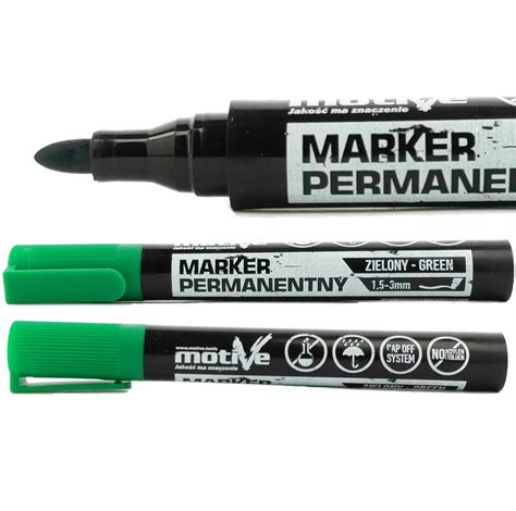 Marker Zielony Niezmywalny Wodoodporny Okr G Y Mazak Pisak