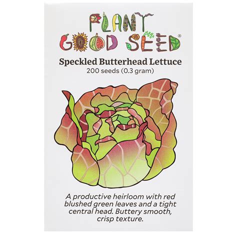 Speckled Butterhead Lettuce Seeds - The Plant Good Seed Company