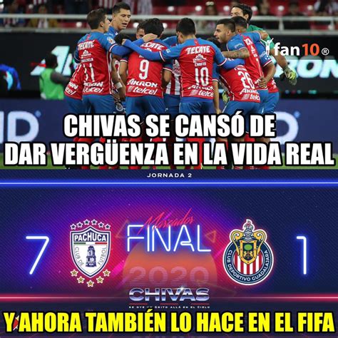 Los Memes De La Histórica Goleada De Pachuca A Unas Chivas Desconocidas