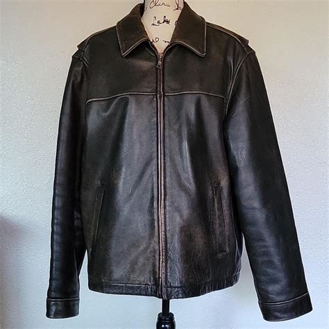 Men’s Eddie Bauer Distressed Leather Depop