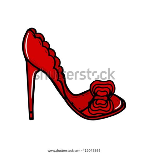 Beautiful Hand Drawn Womens High Heel Stock Vector Royalty Free