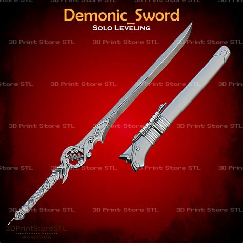 3d File Demonic Sword Cosplay Solo Leveling Stl File 3d Print Model 🗡️ ・3d Printing Model To