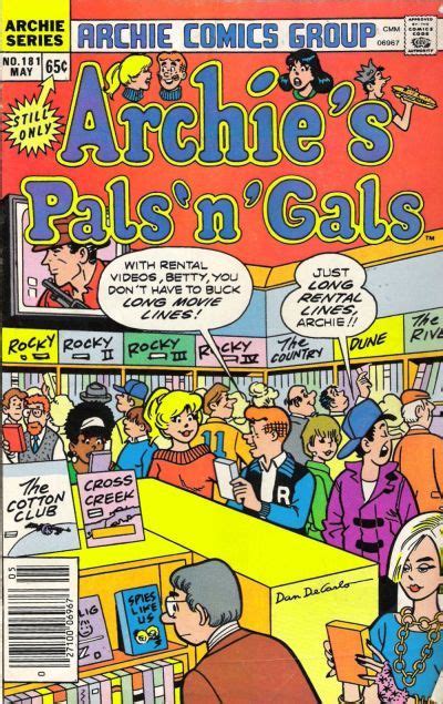 Gcd Cover Archies Pals N Gals 181 Vintage Comic Books