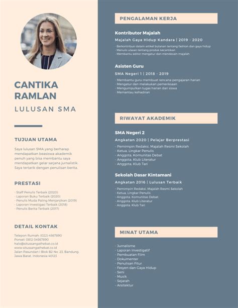 Cara Membuat Cv Menarik Untuk Anak Sma