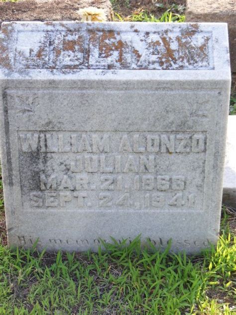 William Alonzo Julian 1866 1941 Find A Grave Memorial