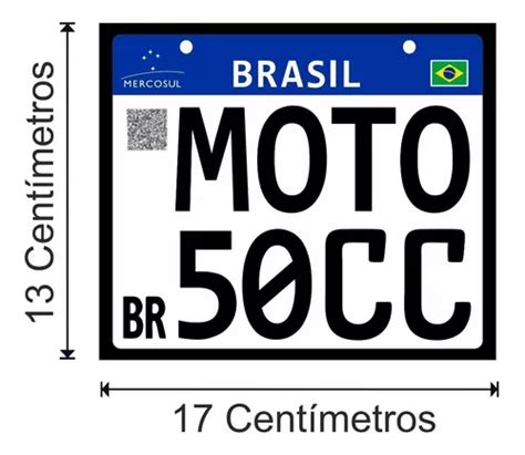 Placa 49cc Decorativa Ciclomotor 50cc Motorizada Brasil Parcelamento