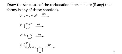 solved draw  structure   carbocation intermediate cheggcom