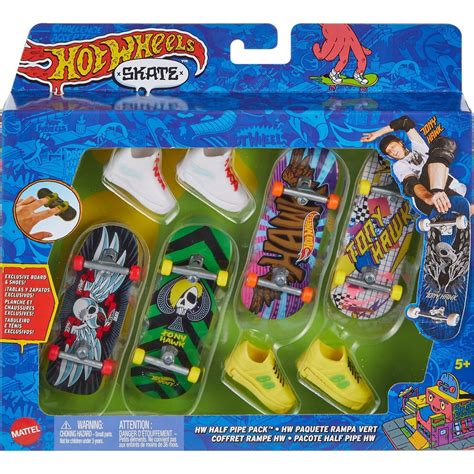 Mattel Hot Wheels Hw 4 Skate Παπούτσια Skate Hw Half Pipe Pack Παιχνίδι Δραστηριοτήτων