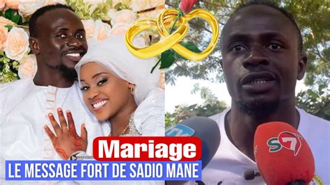 Exclusif Le message message fort de Sadio Mane après son Mariage et la