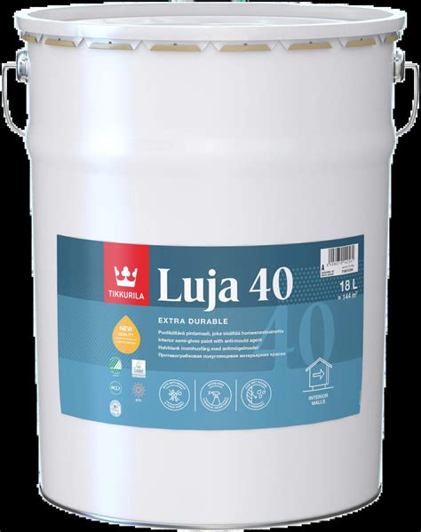 Tikkurila Luja 40 pintamaali 18l A valkoinen sävytettävissä ...