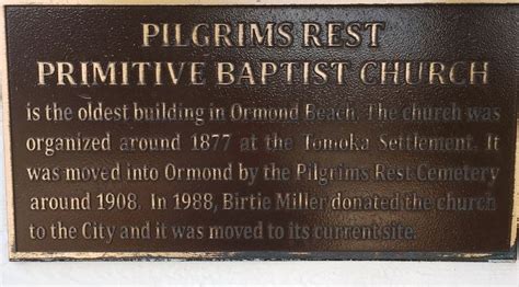 Pilgrims Rest Primitive Baptist Church Historical Marker