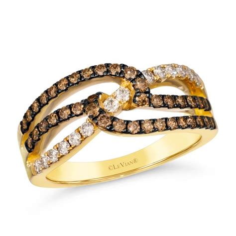 Le Vian Ctw Chocolate Diamonds And Nude Diamonds K Honey Gold Ring REEDS Jewelers