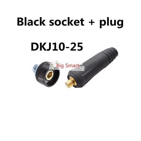 Dkj10 25 European Style Welding Cableconnector Plug Quick Fitting Male Female Cable Connector