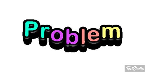 Problem Word Animated  Logo Designs