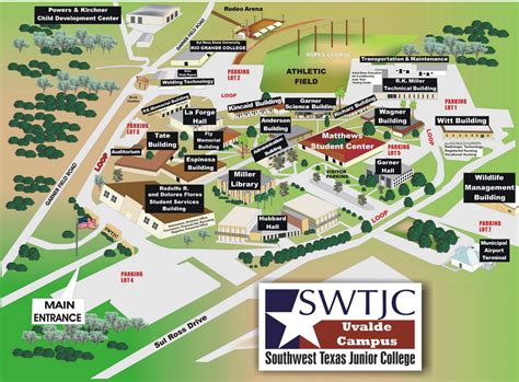 Angelo State University Campus Map Map