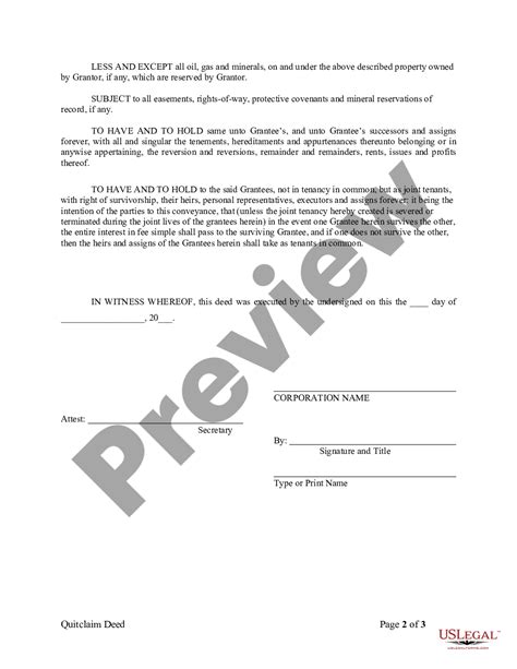 Illinois Quitclaim Deed From Corporation To Two Individuals Illinois