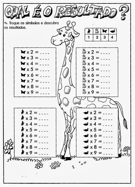 Educar X Matemática Atividades De Multiplicação