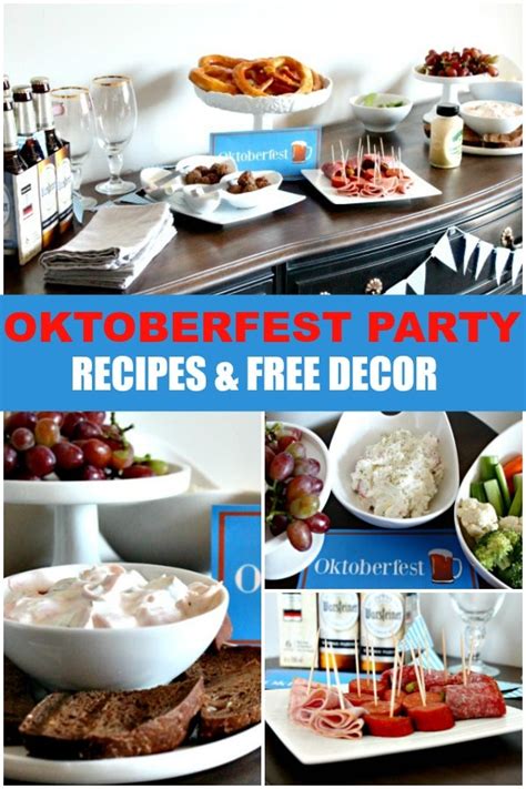 Oktoberfest Table Decor with Simple Appetizers - Pretty DIY Home