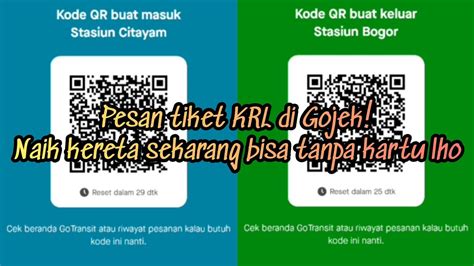 CARA BELI TIKET KRL JABODETABEK DI GOJEK TANPA KARTU MUDAH BANGET