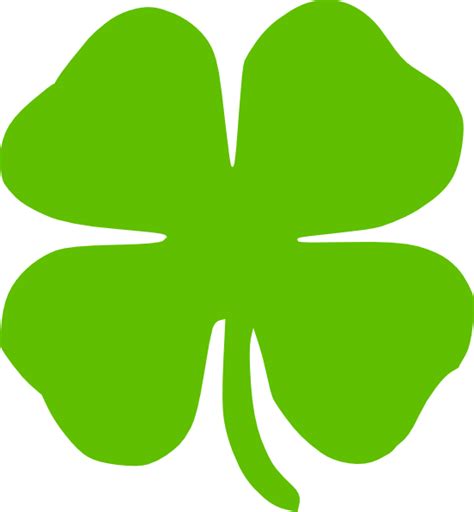 Large Printable Four Leaf Clover