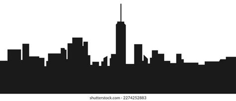 City Landscape Silhouette Concept Building Architecture Stock Vector (Royalty Free) 2274252883 ...