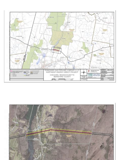 Tennessee Gas Pipeline Co. proposed pipeline route maps for Berkshire ...