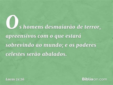 Versiculo 2126 - Lucas 21:26 - Bíblia