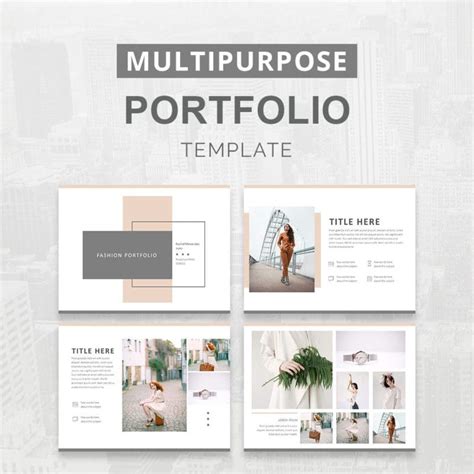 Portfolio PowerPoint Template - PPT to PDF Portfolio - Slideson