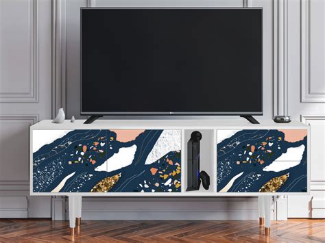 Mueble de TV х х cm T Nude Iceberg Branco