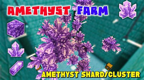 Amethyst Shard Farm In Minecraft Pe Bedrock Java Amethyst