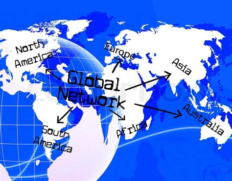 Global Network Showing Globalize ... | Stock image | Colourbox