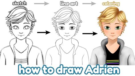 How To Draw Adrien Agreste In Ibis Paint X Miraculous Ladybug Step