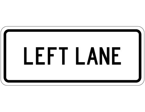 Left Lane Sign Template Download Printable PDF | Templateroller