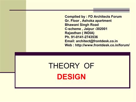 Theory of design | PPT