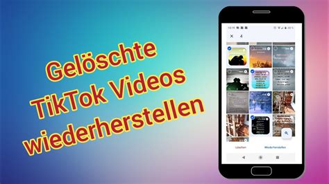 Gel Schte Tiktok Videos Wiederherstellen Anleitung Youtube