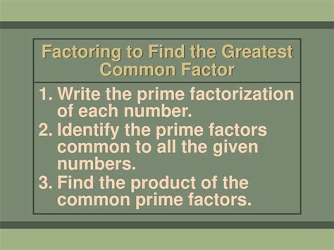 Factor A Factor Of An Integer Is Any Integer That Divides The Given