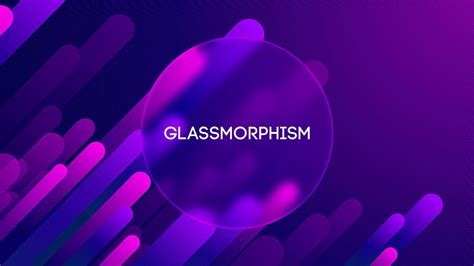 Glassmorphism Abstract Gradient Shapes Blurred Gradient Vector Iilustration Glass Morphism